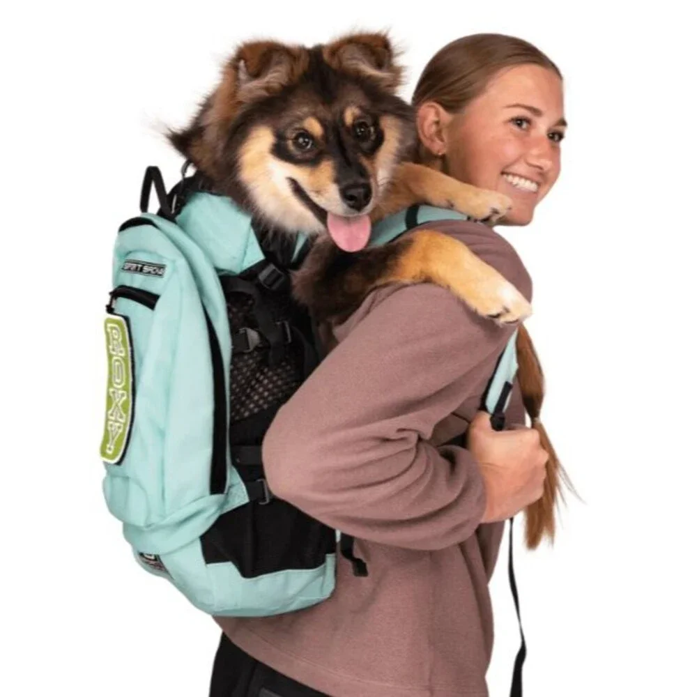K9 Sport Pack Plus 2 Med | Dog Carrier w/ Removable Storage Backpack Summer Mint